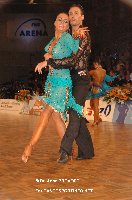 Martino Zanibellato & Michelle Abildtrup at IDSF European Latin Championship 2009