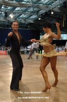 Stefano Di Filippo & Anna Melnikova-Duknauske at IDSF World Latin Championships