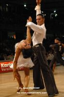 Stefano Di Filippo & Anna Melnikova-Duknauske at IDSF World Latin Championships