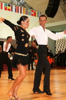 Alexander Rebrov & Madara Liepniece at World Amateur Latin Championships