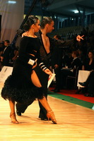 Alexander Rebrov & Madara Liepniece at World Amateur Latin Championships