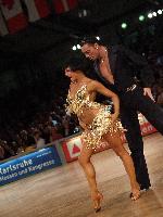 Stefano Di Filippo & Anna Melnikova-Duknauske at IDSF World Latin Championships