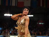 Stefano Di Filippo & Anna Melnikova-Duknauske at IDSF World Latin Championships