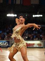 Stefano Di Filippo & Anna Melnikova-Duknauske at IDSF World Latin Championships