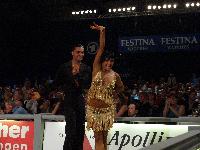 Stefano Di Filippo & Anna Melnikova-Duknauske at IDSF World Latin Championships