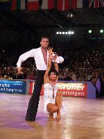 Stefano Di Filippo & Anna Melnikova-Duknauske at IDSF World Latin Championships