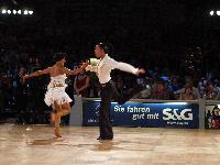 Stefano Di Filippo & Anna Melnikova-Duknauske at IDSF World Latin Championships