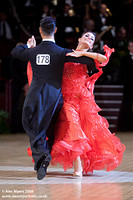Simone Segatori & Annette Sudol at International Championships 2008