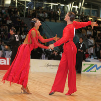 Anton Belyayev & Antoaneta Popova at World Amateur Latin Championships
