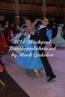 Richard Tonizzo & Claire Hansen at Blackpool Dance Festival 2014