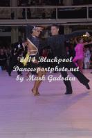 Benjamin Jones & Amy Dowden at Blackpool Dance Festival 2014