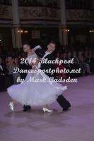 Dusan Dragovic & Greta Laurinaityte at Blackpool Dance Festival 2014