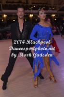 David Riegler & Ksenia Makhortova at Blackpool Dance Festival 2014