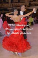 Oleg Kharlamov & Evgeniya Casanave at Blackpool Dance Festival 2014