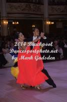 Marat Gimaev & Alina Basyuk at Blackpool Dance Festival 2014