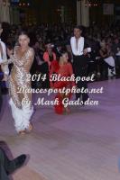 Kirill Belorukov & Elvira Skrylnikova at Blackpool Dance Festival 2014
