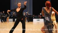 Justinas Duknauskas & Anna Melnikova at 2014 Parinama Shanghai Open - WDC World Trophy & World Ranking Event