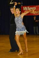 Dominykas Dauksas & Olga Nikolajeva at Austrian Open Championships 2004