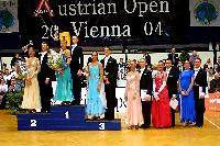 Igor Mikushov & Ekaterina Romashkina at Austrian Open Championships 2004