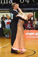 Igor Kudrjavcev & Liva Koziola at Austrian Open Championships 2004