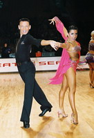 Eugene Katsevman & Maria Manusova at World Amateur Latin Championships