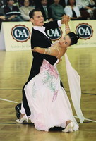 Marat Gimaev & Alina Basyuk at Austrian Open Championships 2001