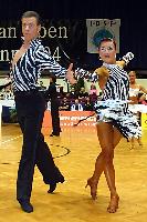Hendrik Benninger & Eva Svobodova at Austrian Open Championships 2004