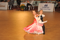 Mamertas Lozys & Skaiste Jazilionyte at Latvia Open 2012