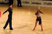 Martino Zanibellato & Michelle Abildtrup at Junckers International Galla & Aarhus Open 2003