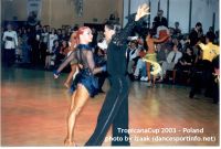 Zoran Plohl & Tatsiana Lahvinovich at Tropicana Cup 2003